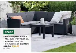 GAMMA Keter Loungeset Marie 5 aanbieding
