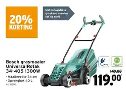 GAMMA Bosch grasmaaier UniversalRotak 34-405 1300W aanbieding