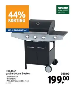 GAMMA Handson gasbarbecue Boston aanbieding