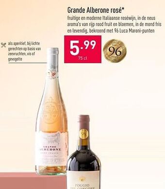 ALDI Grande alberone rosé aanbieding