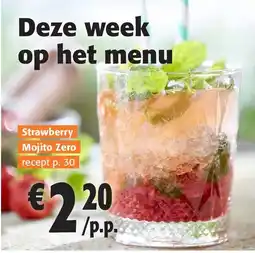 Colruyt Strawberry Mojito Zero aanbieding