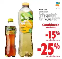 Colruyt Fuze Tea Sparkling Lemon Black Tea 40 cl aanbieding