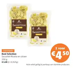 Colruyt Boni Selection Saccottini Ricotta en citroen 250 g aanbieding
