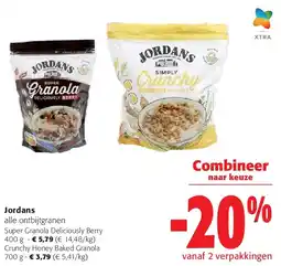 Colruyt Jordans Super Granola Deliciously Berry 400 g aanbieding