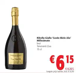 Colruyt Ribolla Gialla ‘Cuvée Biele Zôe’ Millesimato aanbieding