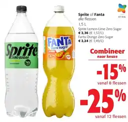 Colruyt Sprite Lemon-Lime Zero Sugar aanbieding