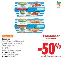 Colruyt Campina Rood fruit, granen & lijnzaad aanbieding