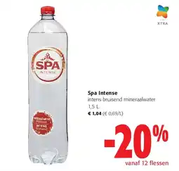 Colruyt Spa Intense intens bruisend mineraalwater 1,5 L aanbieding