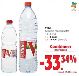 Colruyt Vittel natuurlijk mineraalwater 1 L aanbieding