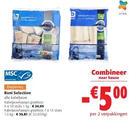 Colruyt Kabeljauwhaasjes graatloos 5 à 10 stuks 1 kg aanbieding