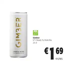 Colruyt Gimber N°1 Ready To Drink Bio 25 cl aanbieding