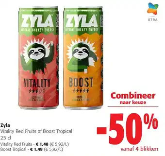 Colruyt Zyla Vitality Red Fruits aanbieding