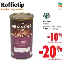 Colruyt Graindor Intense gemalen koffie 500 g aanbieding