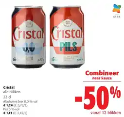 Colruyt Cristal Alcoholvrij bier 0,0 % vol aanbieding