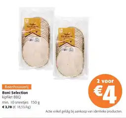 Colruyt Boni Selection kipfilet BBQ min. 10 sneetjes 150 g aanbieding