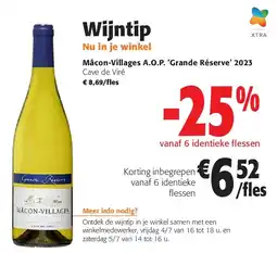 Colruyt Mâcon-Villages A.O.P. ‘Grande Réserve’ 2023 aanbieding