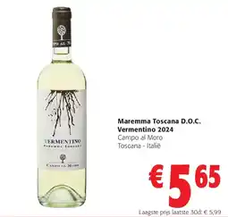 Colruyt Maremma Toscana D.O.C. Vermentino 2024 aanbieding
