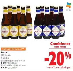 Colruyt Postel Blond blond abdijbier 7 % vol aanbieding