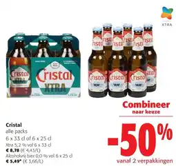Colruyt Cristal Xtra 5,2 % vol 6 x 33 cl aanbieding
