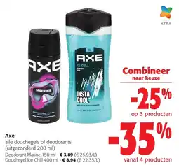 Colruyt Axe Deodorant Marine 150 ml aanbieding