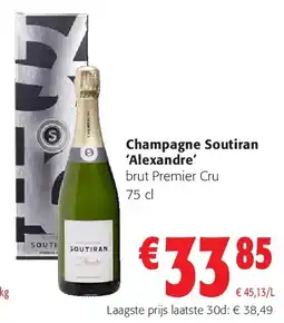 Colruyt Champagne Soutiran ‘Alexandre’ aanbieding