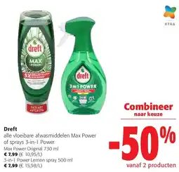 Colruyt Dreft Max Power Original 730 ml aanbieding
