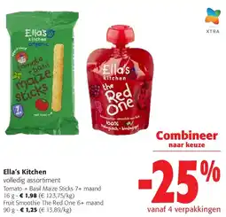 Colruyt Ella’s Kitchen Tomato + Basil Maize Sticks 7+ maand 16 g aanbieding