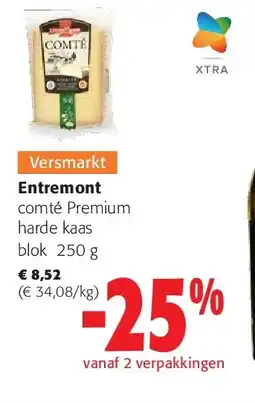 Colruyt Entremont comté Premium harde kaas blok 250 g aanbieding