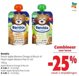 Colruyt Bambix Apple-Banana-Orange & Biscuit aanbieding