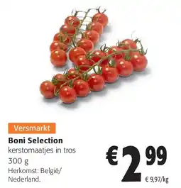 Colruyt Boni Selection kerstomaatjes in tros 300 g aanbieding