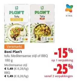 Colruyt Boni Plan't Mediterraanse stijl aanbieding