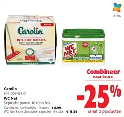 Colruyt Carolin anti-stofdoekjes 40 stuks aanbieding