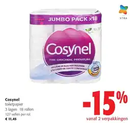 Colruyt Cosynel toiletpapier aanbieding