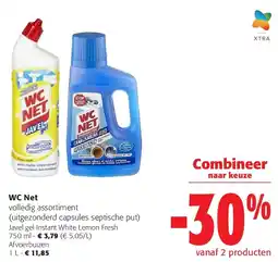 Colruyt WC Net Javel gel Instant White Lemon Fresh 750 ml aanbieding