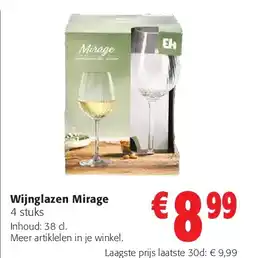 Colruyt Wijnglazen Mirage aanbieding