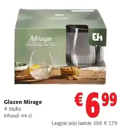 Colruyt Glazen Mirage aanbieding