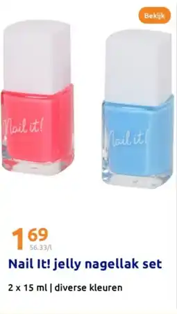 Action Nail It! jelly nagellak set aanbieding