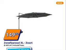 Action Zweefparasol XL aanbieding