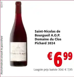 Colruyt Saint-Nicolas de Bourgueil A.O.P. Domaine du Clos Pichard 2024 aanbieding