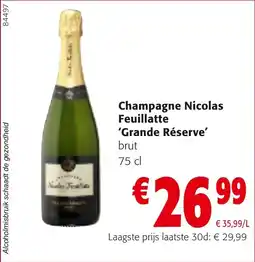 Colruyt Champagne Nicolas Feuillatte Grande Réserve aanbieding