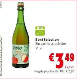 Colruyt Boni Selection Bio zachte appelcider aanbieding