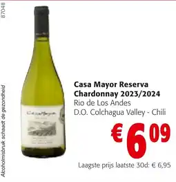 Colruyt Casa Mayor Reserva Chardonnay 2023/2024 aanbieding