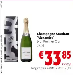 Colruyt Champagne Soutiran Alexandre aanbieding