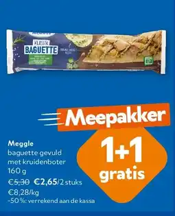 OKay Meggle baguette gevuld met kruidenboter 160 g aanbieding