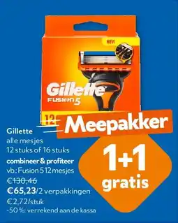 OKay Gillette Fusion 512 mesjes aanbieding