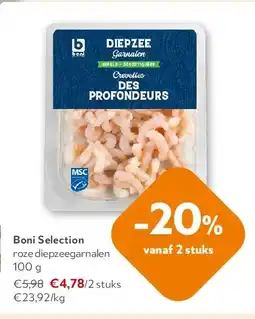 OKay Boni Selection roze diepzeegarnalen 100 g aanbieding