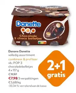 OKay Danone Danette POP 3 chocoladebolletjes aanbieding
