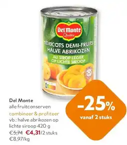OKay Del Monte halve abrikozen op lichte siroop 420 g aanbieding