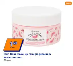 Action Skin Bliss make-up reinigingsbalsem Watermeloen 70 gram aanbieding