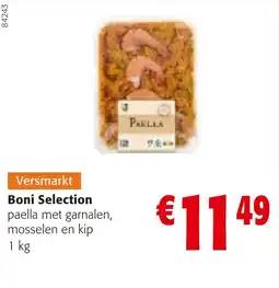Colruyt Boni Selection paella met garnalen, mosselen en kip aanbieding
